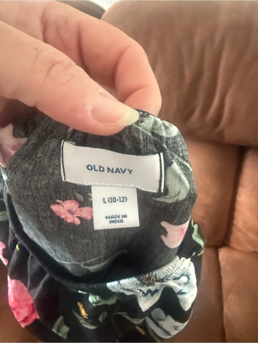Old Navy Black Floral Long-Sleeve One-Piece summer romper